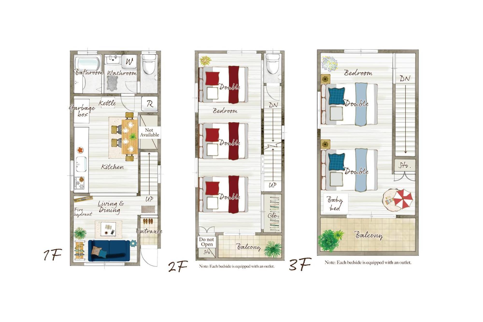 Apartment U-house Bentencho Expo2025直通 *